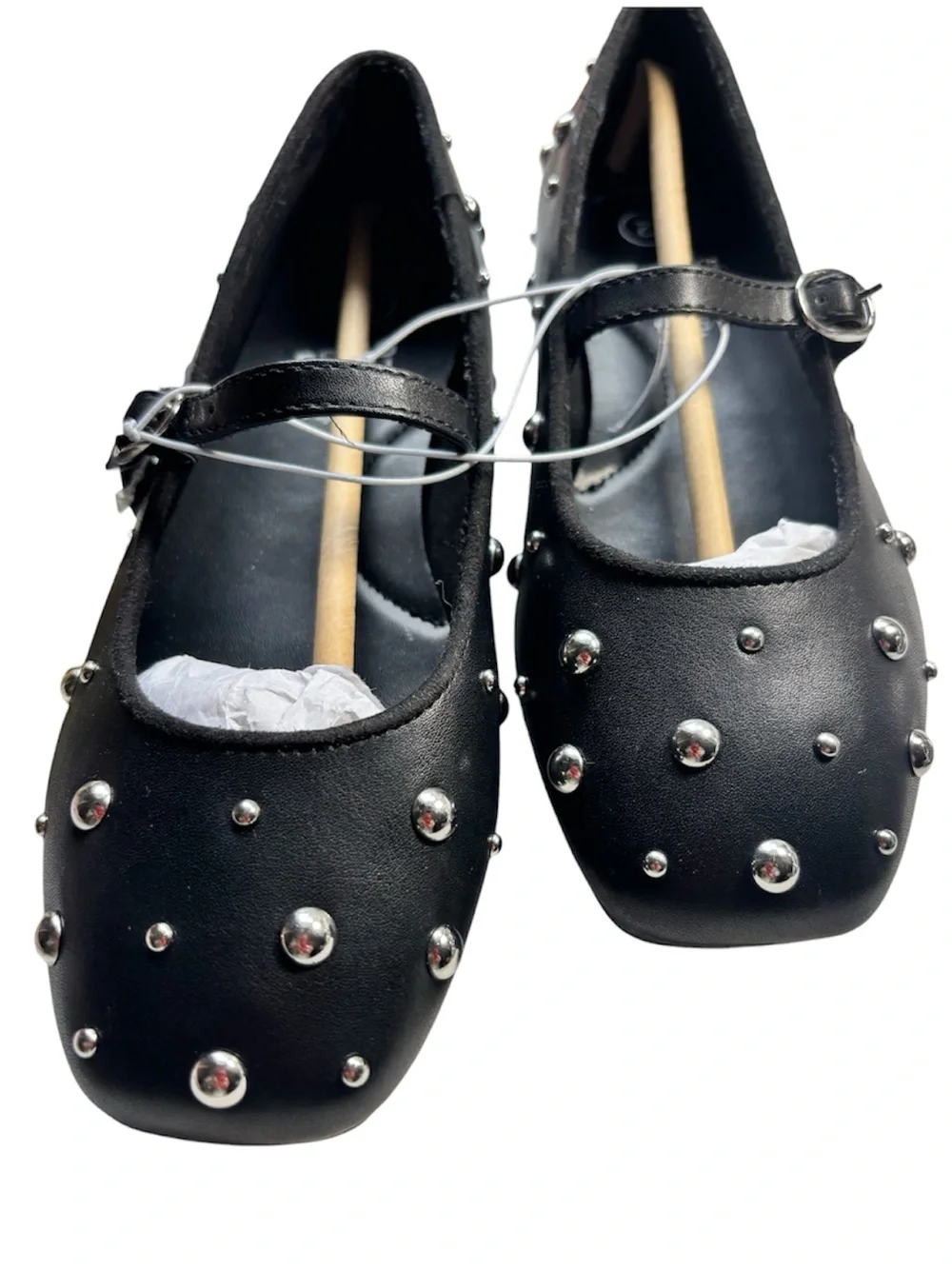 Art Class | Black Studded Mary Jane Flat
